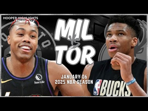 Milwaukee Bucks vs Toronto Raptors Full Game Highlights | Jan 6 | 2025 NBA Season