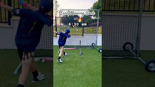 Early morning work the grind can never stop 🔥🔥🔥🔥#shorts #viral #baseball #dingers ￼