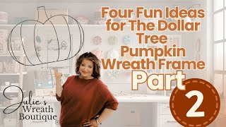 Easy Fall Pumpkin Wreath Tutorials | DIY Pumpkin Wreath Projects  | Dollar Tree Pumpkin Wreath