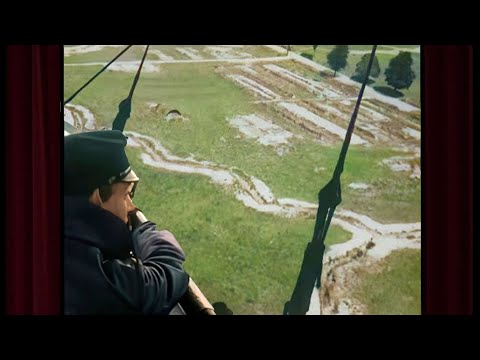 HD Colorized Flight Over the Western Front: WWI Aftermath (1919 History Doc)