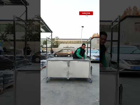 The transformation process of the foldable food stall car #shorts #shortsfeed