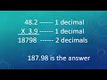 Multiplying Decimals and Whole Numbers