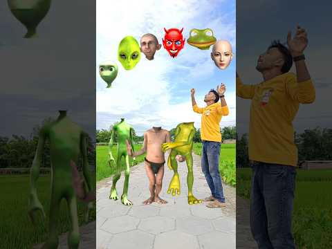 Dami to cosita alien, jocker & dancing frog - Correct head matching game - Magic video