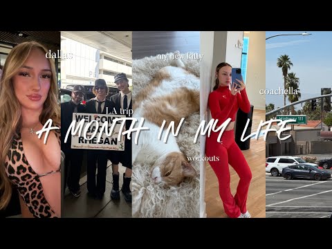 A MONTH IN MY LIFE | LA TRIP, COACHELLA, DISNEY, MY DALLAS LIFE, ETC.