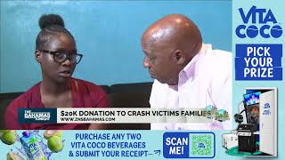 YouTube video thumbnail: $20K Donation To Crash Victims Families