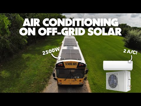 Run 2 A/C units on OFF-GRID solar ONLY (it's easy!)