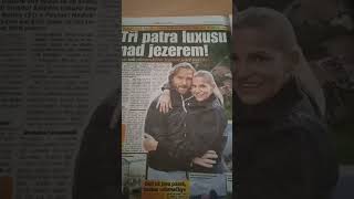 Pavel Nedvěd. con Dara Rolins