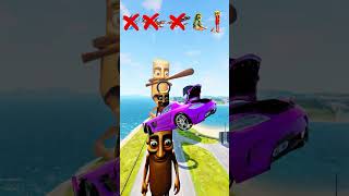 Italian Brainrot Funk Car Jump Challenge BeamNG DRIVE🦈☕️ #beamngdrive #italianbrainrot