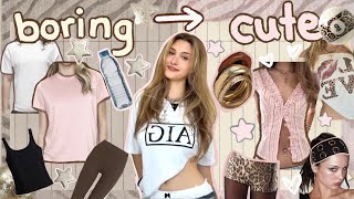 how to make ur BORING clothes CUTE ☆diy Pinterest closet☆