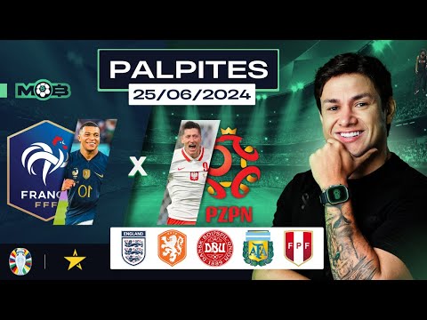 PALPITES DE FUTEBOL PARA O DIA 25 06 2024 + BILHETE PRONTO (TERÇOU NO MUNDO BET)