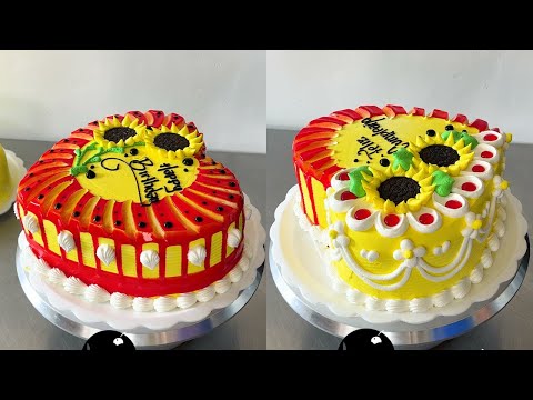 tortas canalados con girasoles | cake | pastel | torta