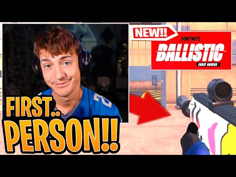 Ninja in LOVE Playing the *NEW* First-Person Fortnite & HIS FIRST WIN!