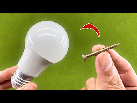 Take a Common Screw and Fix All the LED Lamps in Your Home! How to Fix a LED Bulbs Easily