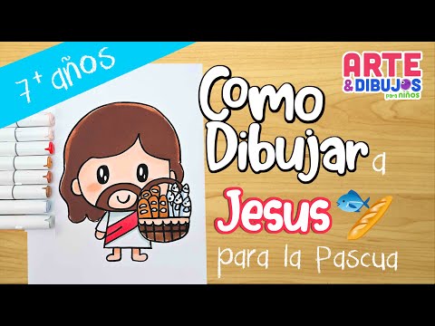 Como dibujar a JESÚS | Dibujos de Pascua | Arte y Dibujos para Niños