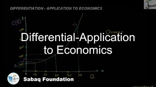 Differential-Application to Economics