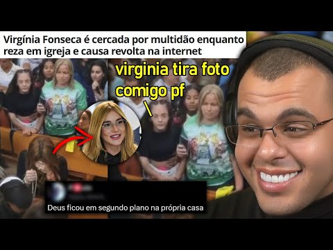 VÍRGINIA VAI À IGREJA, CHAMA MAIS ATENÇÃO QUE JESUS E POVO ESQUECE DE MISSA PRA PEDIR SELFIE