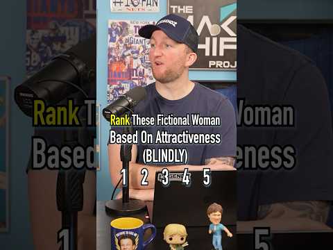 BLIND RANK These Fictional Women! #shorts #women #ranking #attractive #funny