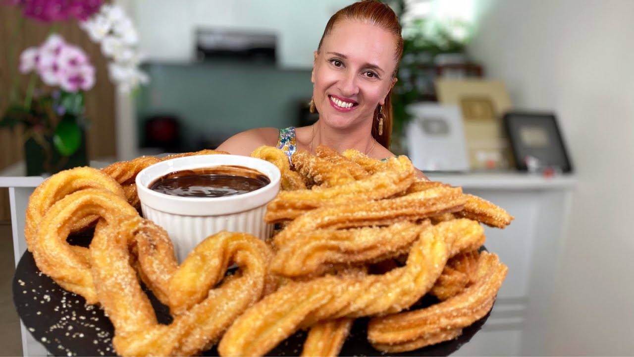Хрустящий ЧУРРОС вкуснейшие испанские ПОНЧИКИ с шоколадным соусом churros recipe