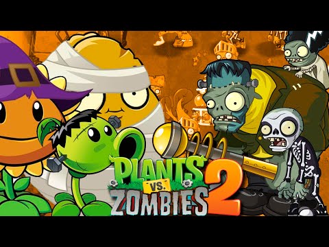 PLANTAS VS ZOMBIES 2 PERO MODO HALLOWEEN! 🌻🧟‍♂️