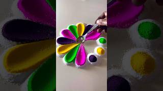 Rangoli designs for beginners #rangoli#rangolidesigns#rangoliforbeginners#shorts#diwalirangoli