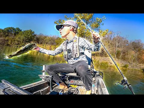 Fishing An Abandoned COAL MINE For Bass! (Uncut Kayak Fishing)