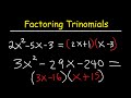 Factoring Trinomials by Grouping Techniques