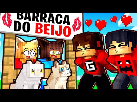 MENINAS GATO ABRIRAM uma BARRACA do BEIJO no Minecraft ✭ Guihh ✭