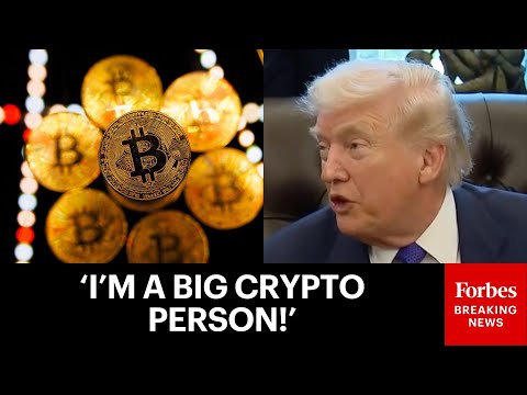 YouTube video thumbnail:  'If We Don't Do Crypto, Then China's Going To': Trump Boasts Support For Crypto In U.S. 