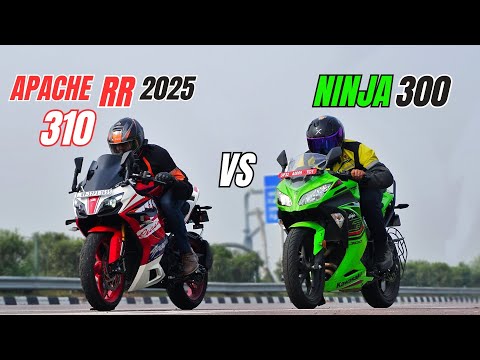 2025 Tvs Apache RR310 Vs 2024 Kawasaki Ninja 300 Drag Race | First on Youtube 🔥