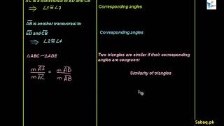 Triangle Proportionality Theorem-Similarity Method