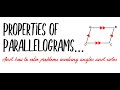 Properties and Problem Solving in Parallelograms