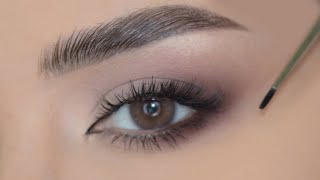 ما بتعرفي ترسمي الايلاينر !!! مش مشكلة هذا المكياج بيغنيكي عن الرسم 🥳 no eyeliner only eyeshadow