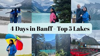 4 Days Trip to BANFF in Summer - Lake Louise, Moraine lake - Peace in Mountains