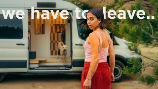 evacuating wildfires in my van