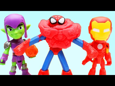 Spidey And His Amazing Friends Make Armor With Iron Man