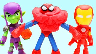 Spidey And His Amazing Friends Make Armor With Iron Man