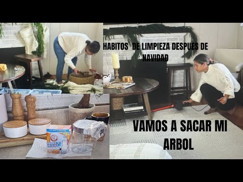 VAMOS A SACAR JUNTAS MI  ARBOL Y LIMPIAR u poco /HACKS DE LIMPIEZA Y ORGANIZACION 2025