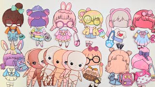 귀여운거 다해! 초깜찍 코디 종이구관 #cute   #paperdolls
