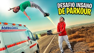 DESAFIO INSANO DE PARKOUR COM MEU AMIGO *cada nível fica mais difícil