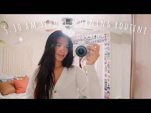 I wake up at 5:30 am every morning | My school morning routine