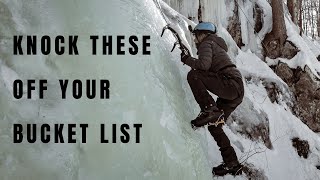 Epic Winter Adventure Trip in Ontario | Ice Climbing, Dogsledding, and we stayed in a GEODOME