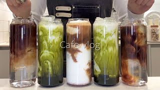 [sub] 💤😴꿀잠 자는 음료 제조 영상😪💤 / 카페브이로그 / cafe vlog / asmr / no bgm