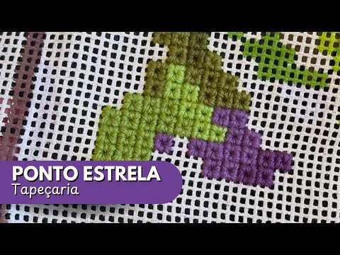 PONTO ESTRELA - UM NOVO PONTO PARA BORDADO E TAPEÇARIA!