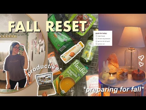 FALL RESET 🍂 shopping & decorating, self care, prep w/ me for fall!