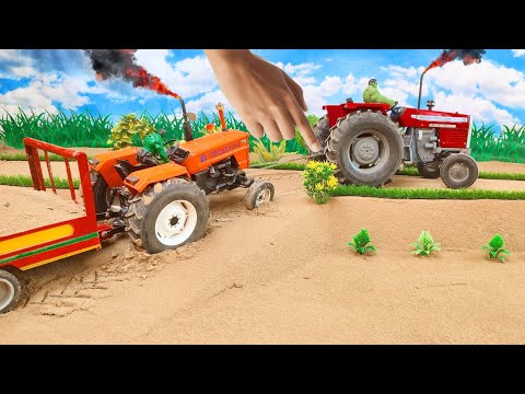 Top the most creative science project | Massey Ferguson 385 tractor | mini tractor MF 385 working