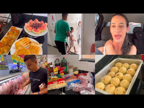 Fomos ao médico, boas notícias | comprando as coisas para o churrasco | fiz pão de queijo mineiro