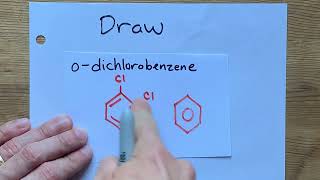 Draw o-dichlorobenzene (ortho)