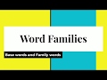 Understanding Base Words and Meanings