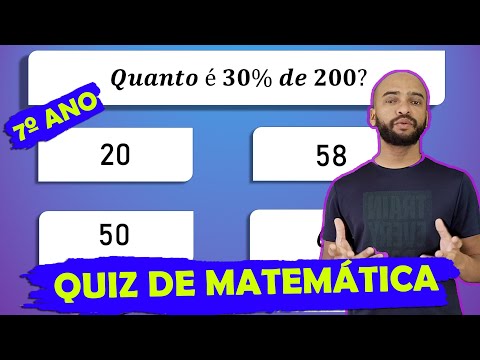 QUIZ MATEMÁTICA DO  7 ANO - 15 PERGUNTAS