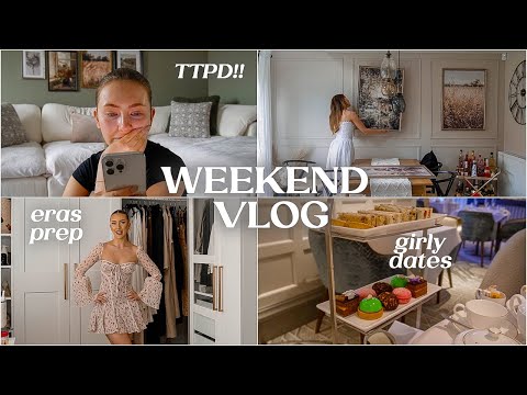 WEEKEND VLOG | girly dates, eras tour prep & new PR goodies!!